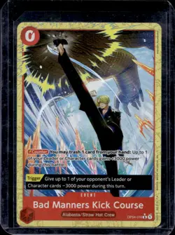 2025 One Piece Best Bad Manners Kick Course Promo Alternative Art Rare #OP04-016 - Image 1