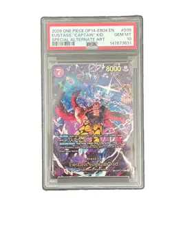 ONE PIECE PSA 10 EUTASS “CAPTAIN” KID EB04-039 SPECIAL ALTERNATE ART ENGLISH - Image 1