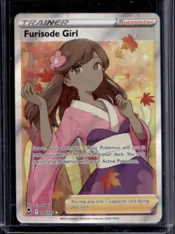 2022 Pokemon SWSH Silver Tempest Furisode Girl #190/195 - Image 1