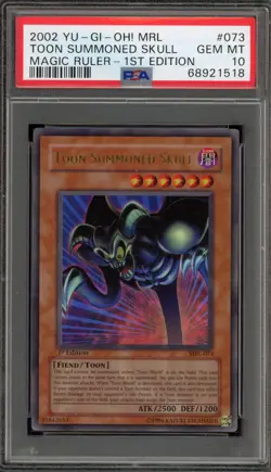 Yu-Gi-Oh! Toon Summoned Skull Magic Ruler 1st Edition Ultra Rare MRL-073 PSA 10 - Image 1