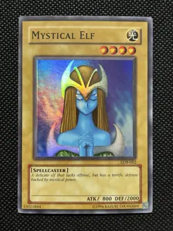 Mystical Elf LOB-062 Super Rare Unlimited Lightly Played English Yu-Gi-Oh! - Image 1