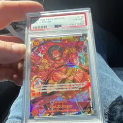 Gol D. Roger OP09-118 Emperors in the New World Secret Rare Foil PSA 10 - Image 1