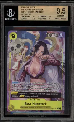 One Piece CCG Boa Hancock Azure Sea's Seven Alternate Art OP14-112 BGS 9.5 - Image 1