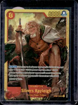2024 One Piece Two Legends Silvers Rayleigh Secret Rare #OP08-118 - Image 1