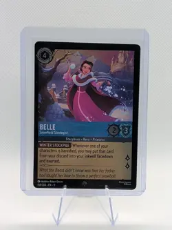 Disney Lorcana Winterspell Belle Snowfield Strategist 158/204 Super Rare Foil - Image 1
