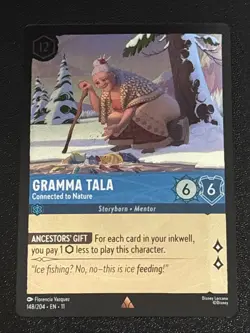 Disney Lorcana Winterspell Gramma Tala - Connected to Nature Cold Foil 148/204 - Image 1