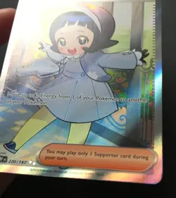 Poppy 220/197 Obsidian Flames FULL ART ULTRA RARE HOLO Trainer Pokemon Card NM - Image 5