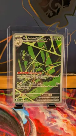 Pokemon TCG Team Rockets Spidops Card 187/182 Destined Rivals - Image 1