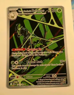 Pokemon TCG Team Rockets Spidops Card 187/182 Destined Rivals - Image 2