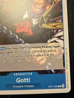 Gotti OP11-050 Common A Fist Of Divine Speed One Piece Card Game - Image 5
