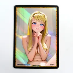 WINRY ROCKBELL Waifu Anime Card LIMITED 1/1 Custom TCG Holo T14275 - Image 1