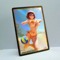 VELMA DINKLEY Waifu Anime Card LIMITED 1/1 Custom TCG Holo T14274 - Image 2