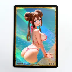 ROSA Waifu Anime Card LIMITED 1/1 Custom TCG Holo Goddess Story ACG T14267 - Image 1