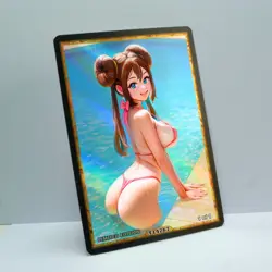 ROSA Waifu Anime Card LIMITED 1/1 Custom TCG Holo Goddess Story ACG T14267 - Image 2