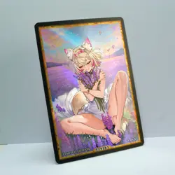 MOCOCO ABYSSGARD Waifu Anime Card LIMITED 1/1 Custom TCG Holo T14261 - Image 2