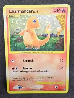 Pokemon Charmander TCG Stormfront Holo Card 101/100 Secret Rare MP/HP - Image 1