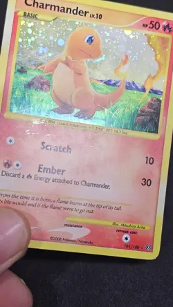 Pokemon Charmander TCG Stormfront Holo Card 101/100 Secret Rare MP/HP - Image 4