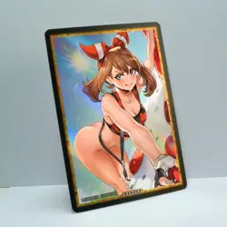 MAY Waifu Anime Card LIMITED 1/1 Custom TCG Holo Goddess Story ACG T14257 - Image 2