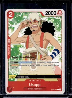 2023 One Piece Premium Card Collection FILM RED Edition Usopp #ST01-002 - Image 1