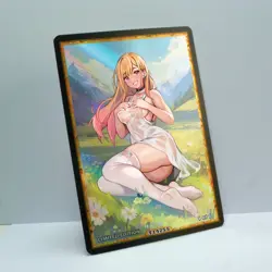 MARIN KITAGAWA Waifu Anime Card LIMITED 1/1 Custom TCG Holo T14255 - Image 2