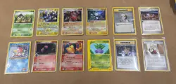 Vintage Pokemon Card Lot 12 Cards Holo Reverse Holo Gym Heroes EX Era - Image 1