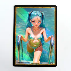 HATSUNE MIKU Waifu Anime Card LIMITED 1/1 Custom TCG Holo T14231 - Image 1