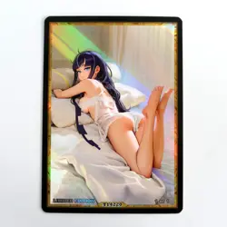ELESA Waifu Anime Card LIMITED 1/1 Custom TCG Holo Goddess Story ACG T14220 - Image 1
