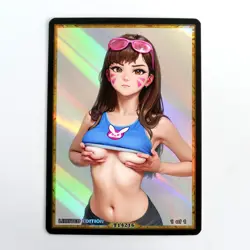 D.VA Waifu Anime Card LIMITED 1/1 Custom TCG Holo Goddess Story ACG T14216 - Image 1