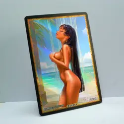 CHEL Waifu Anime Card LIMITED 1/1 Custom TCG Holo Goddess Story ACG T14211 - Image 2