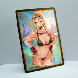 CAMMY WHITE Waifu Anime Card LIMITED 1/1 Custom TCG Holo T14206 - Image 2