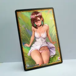 AYASE MOMO Waifu Anime Card LIMITED 1/1 Custom TCG Holo T14203 - Image 2