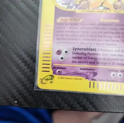 Pokemon Alakazam TCG Expedition Base Set Holo Rare Card 1/165 - Image 4