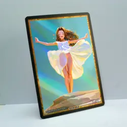 AERITH GAINSBOROUGH Waifu Anime Card LIMITED 1/1 Custom TCG Holo T14192 - Image 2