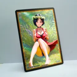 ADA WONG Waifu Anime Card LIMITED 1/1 Custom TCG Holo Goddess Story ACG T14187 - Image 2