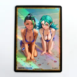 NEMONA OFFICER JENNY Waifu Anime Card LIMITED 1/1 Custom TCG Holo T14173 - Image 1