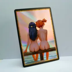 DAWN MISTY Waifu Anime Card LIMITED 1/1 Custom TCG Holo T14165 - Image 2