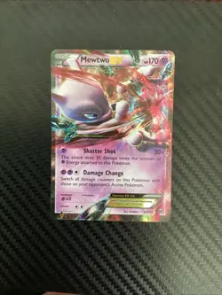 Mewtwo EX - 62/162 - Pokemon Breakthrough XY Ultra Rare Card MP - Image 1