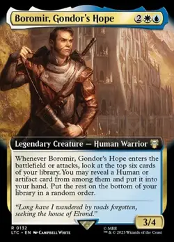 Boromir, Gondor's Hope - Extended Art LTC NM MTG - Image 1