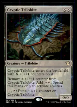 Cryptic Trilobite LP Light Play Commander 2020 MTG [12006] - Image 1