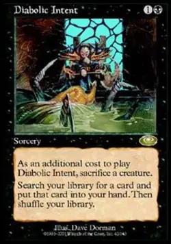 Diabolic Intent - Medium Play MTG Planeshift - Image 1