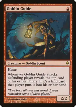 MTG Magic the Gathering Goblin Guide (126/280) Zendikar LP - Image 1