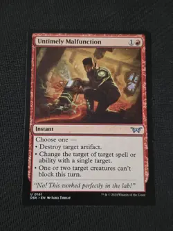 Untimely Malfunction Duskmourn: House of Horror Regular NM - Image 1