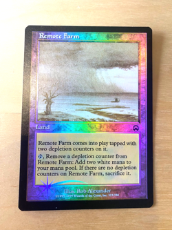 MTG Foil Remote Farm Mercadian Masques NM - Image 1
