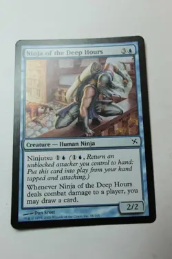MTG Ninja of the Deep Hours x1- -Betrayers of Kamigawa-Lightly Played - Image 1