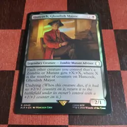 Mtg Hancock, Ghoulish Mayor FOIL NM Universes Beyond: Fallout Zombie Mutant - Image 2