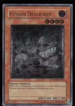 Fusion Devourer (UTR) STON-EN020 Ultimate Rare Strike of Neos Yu-Gi-Oh #1 - Image 1