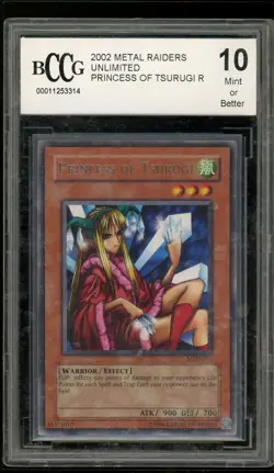Princess of Tsurugi MRD-086 Rare Yugioh Beckett BCCG 10 MINT - Image 1