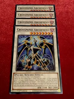 Yu-Gi-Oh! (x4) Crossmind Archfiend - 1st Edition - Common DUAD-EN039 Unplayed - Image 1