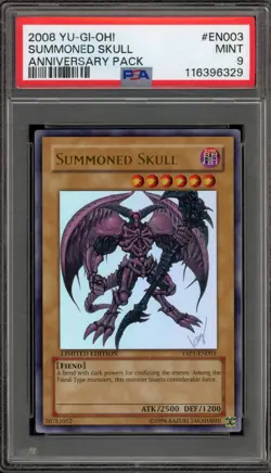 Yu-Gi-Oh! Summoned Skull Anniversary Pk. Promo YAP1-EN003 PSA 9 Mint - Image 1