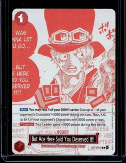 2025 One Piece But Ace Here Said You Deserved It!! Rare #OP13-019 - Image 1